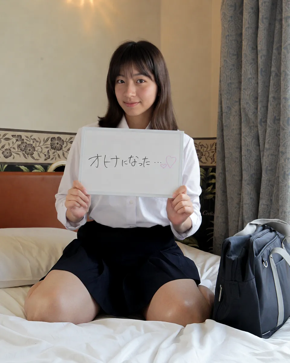 実際に撮影したモデルさんのコメント写真：オトナになった…